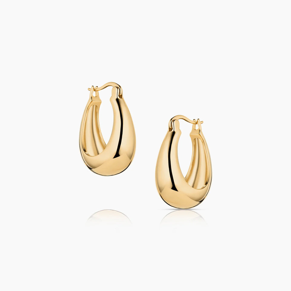 Thatch Petite Lumi Hoop Earring in 14K Gold | Shop Eleanor