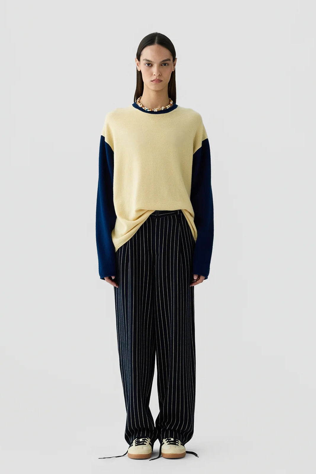 Guest in Residence Pinstripe Carpenter Pant | Shop Eleanor