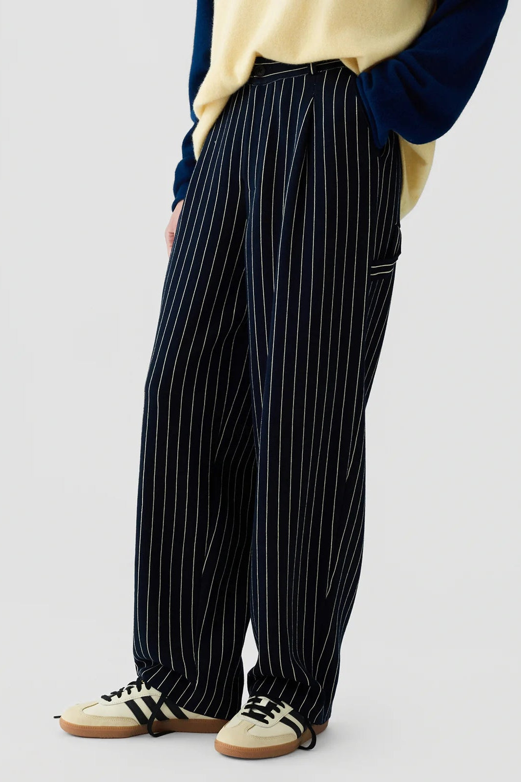 Guest in Residence Pinstripe Carpenter Pant | Shop Eleanor