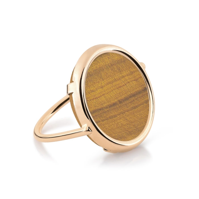 Ginette NY Tiger Eye Disc Ring | Shop Eleanor