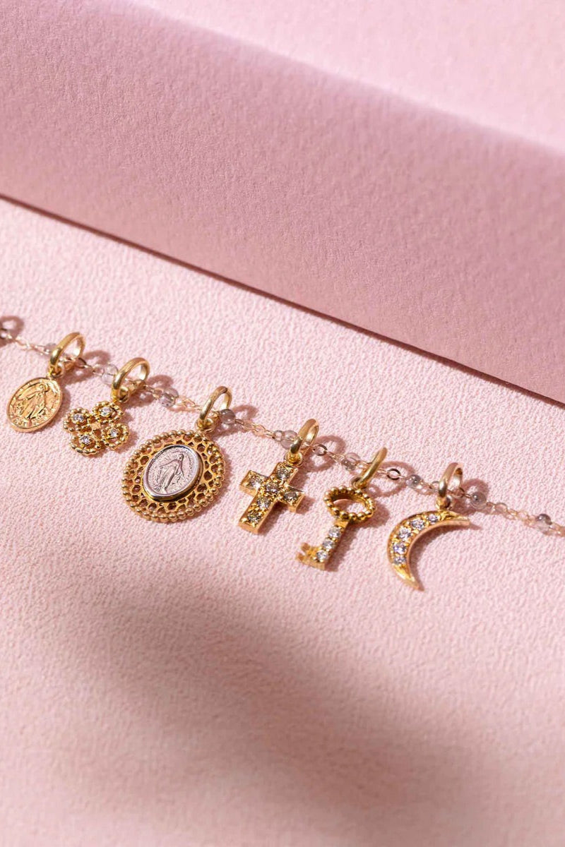 Gigi Clozeau Petite Moon Diamond Pendant | Shop Eleanor