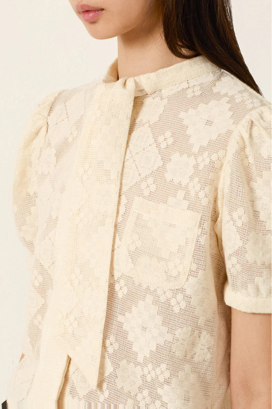 Alix of Bohemia Chance Off-White Lace Top | Shop Eleanor - Women's Luxury Apparel Boutique in Louisville, CO