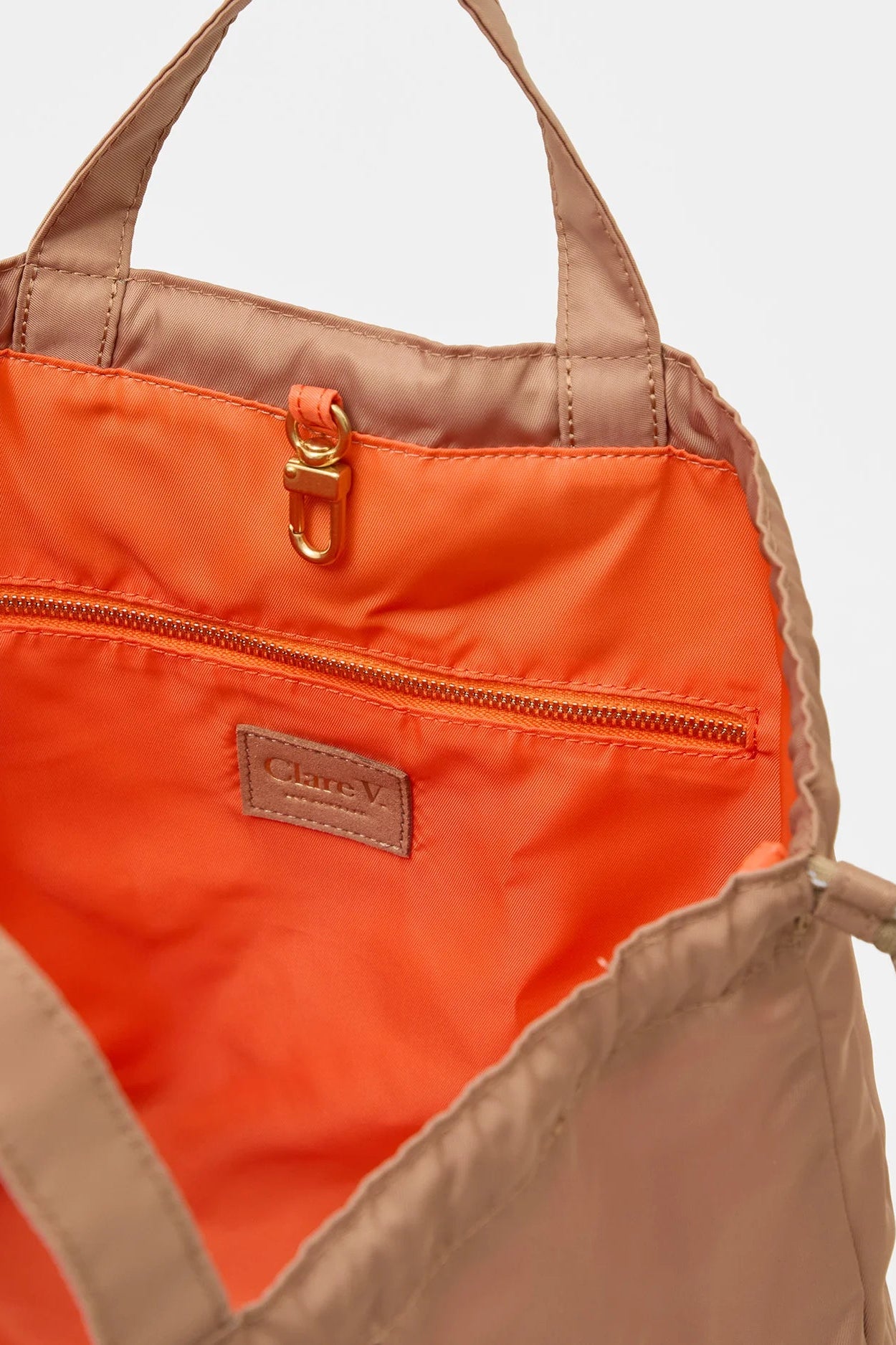 Clare V. Sac Tout Back Pack in Latte | Shop Eleanor