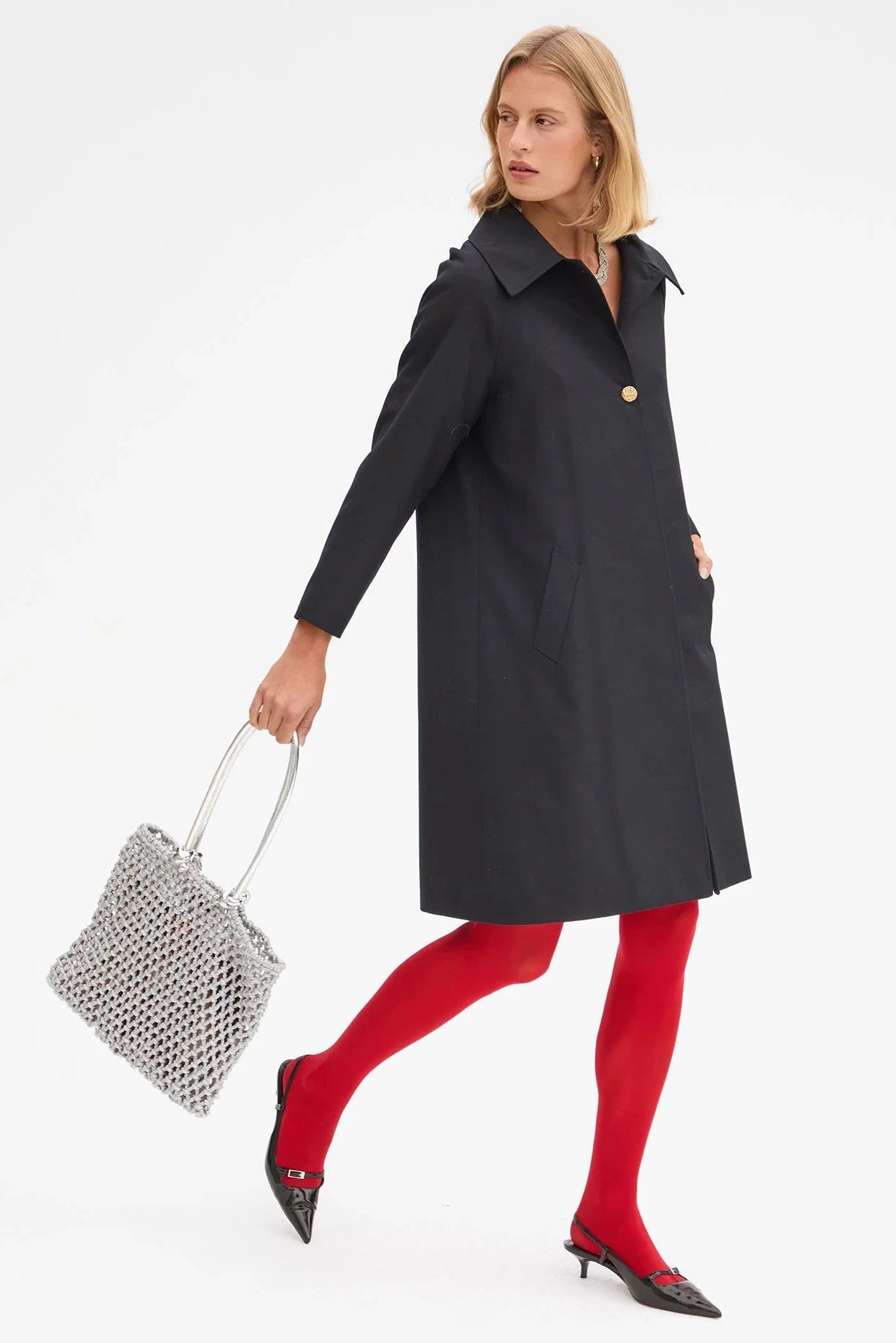 Clare V. Sandy Tote in Silver | Shop Eleanor - Women's Luxury Handbags