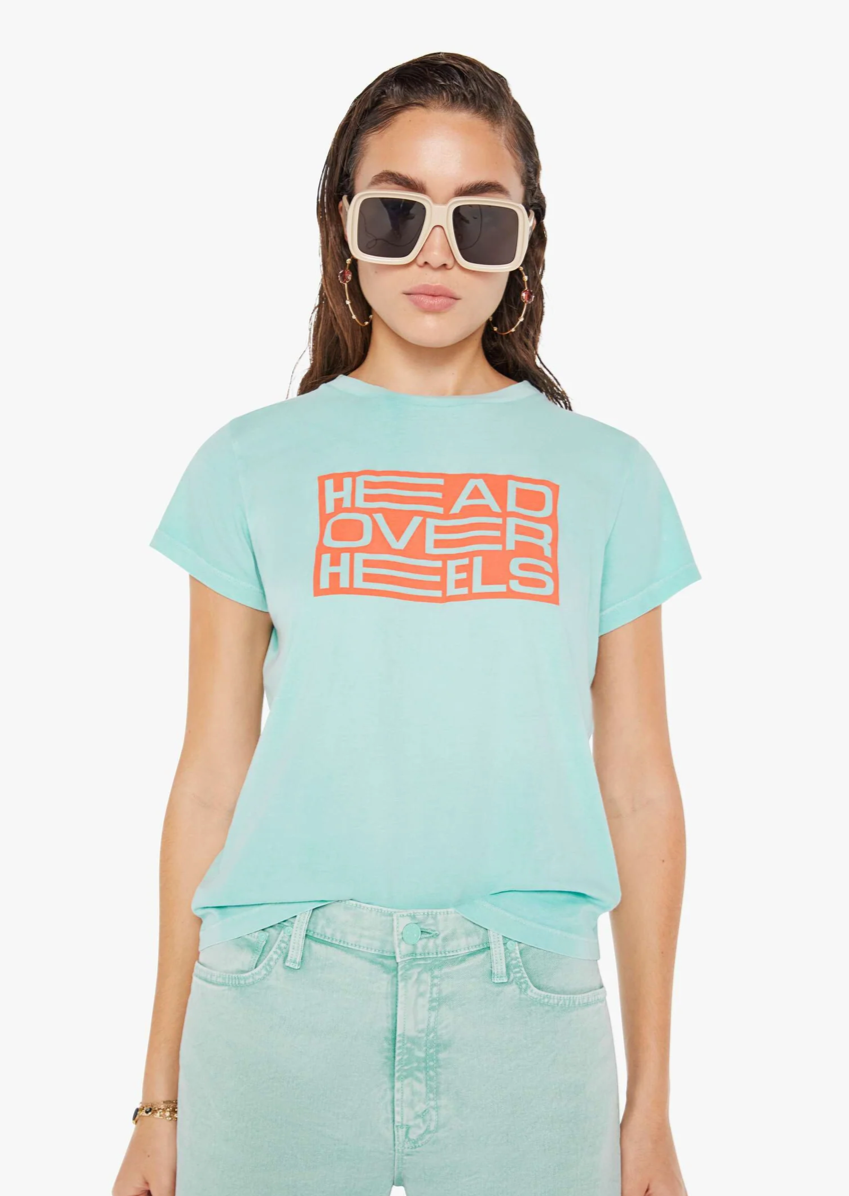 The Boxy Goodie Head Over Heels Tee from MOTHER Denim
