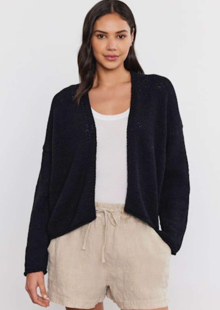 The Hollie Cardigan from Velvet by Graham and Spencer in black