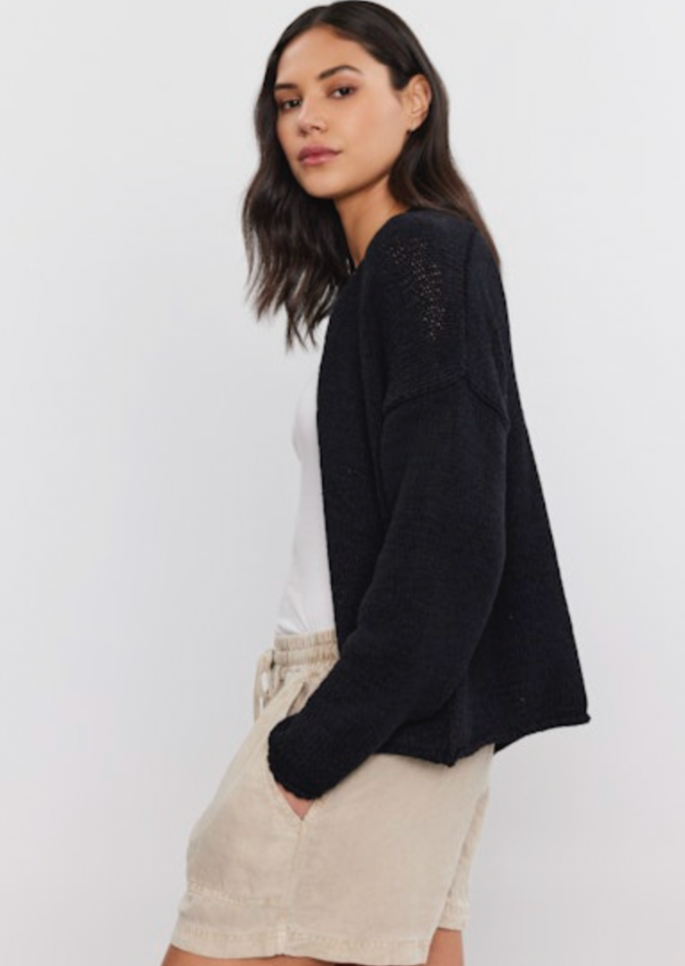 The Hollie Cardigan from Velvet by Graham and Spencer in Black