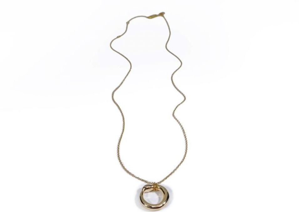 The Talisman Ouroboros Necklace in Gold