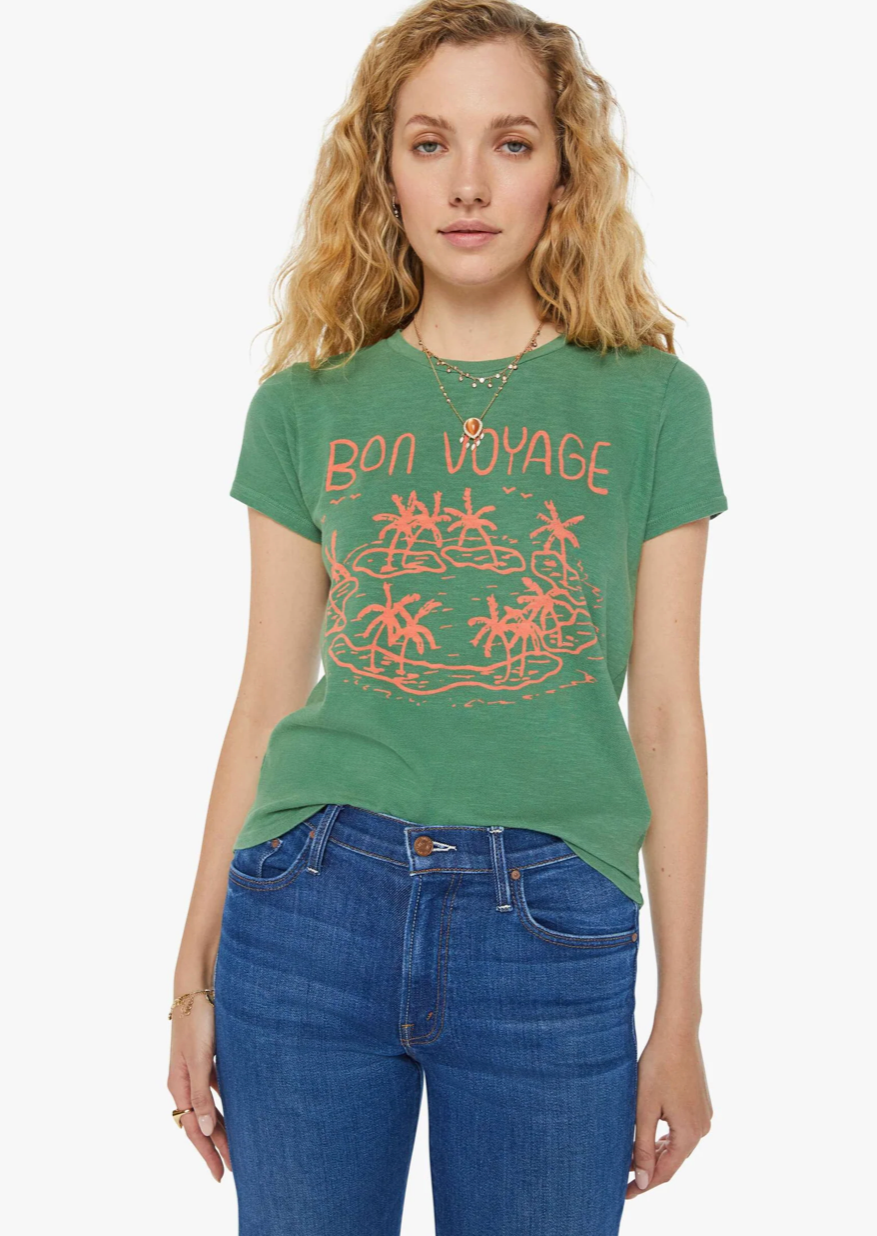 The Mother Denim Lil Sinful Good Voyage Tee 