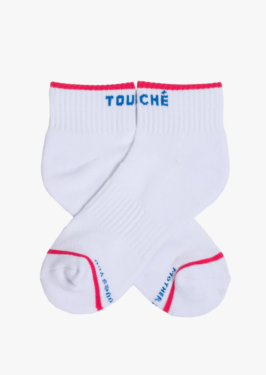 Baby Steps Touché Socks in white from Mother Denim