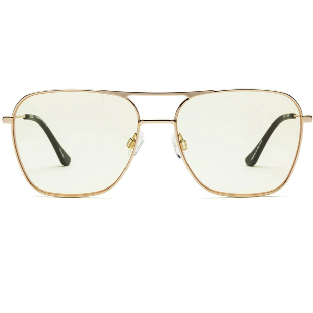 The Caddis Eyewear Hooper Reader in Gold Frames 