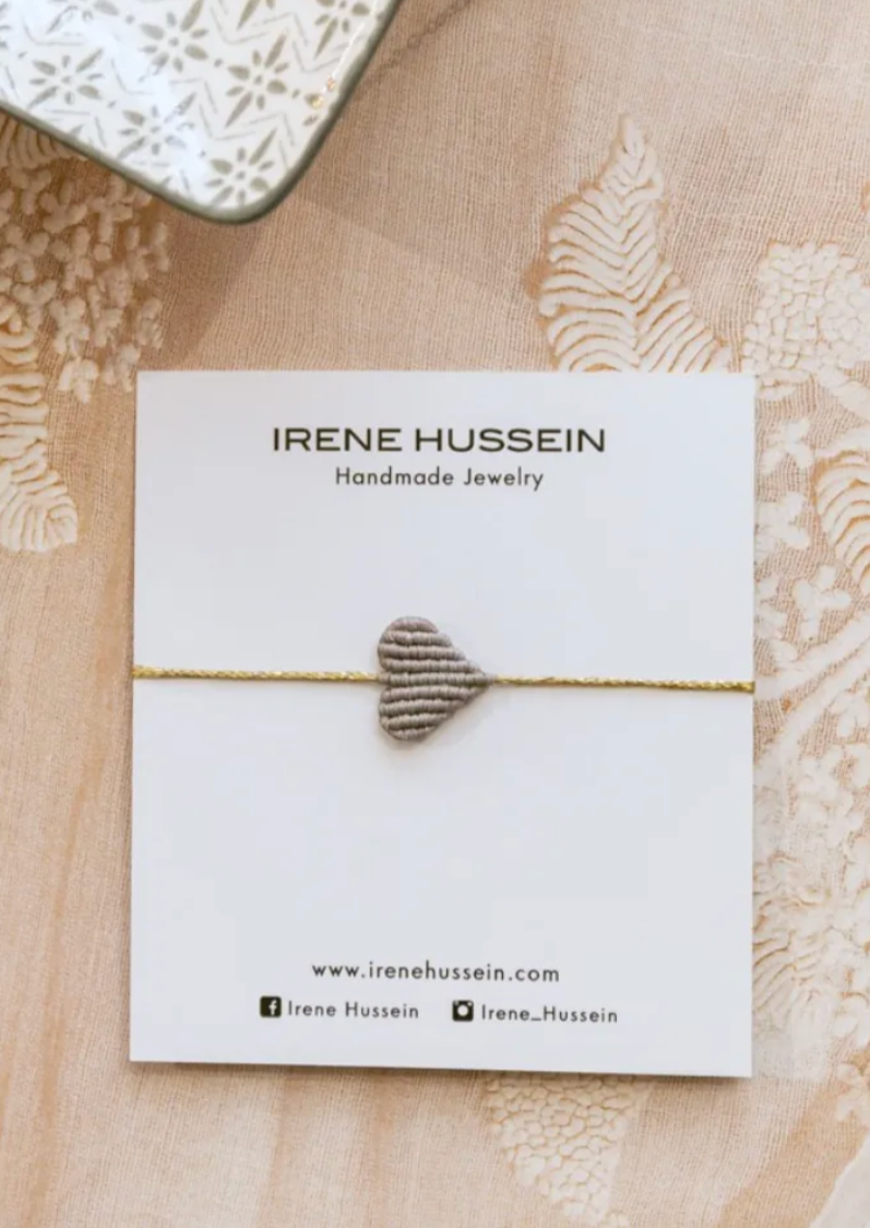 The Irene Hussein Heart Bracelet in Ice