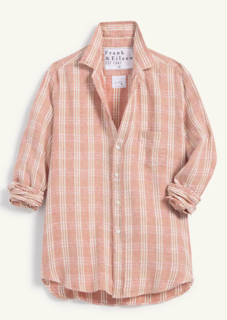 The Frank & Eileen "Eileen" Button-up in Red/Cream Plaid