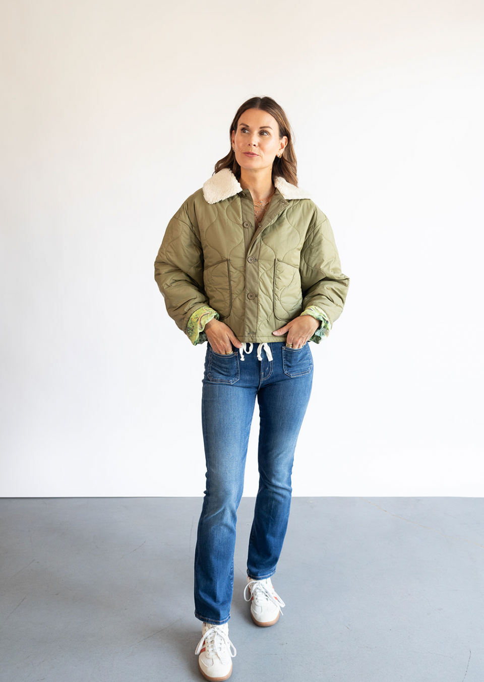 The Mother Denim Army Brat Jacket in Rank & File