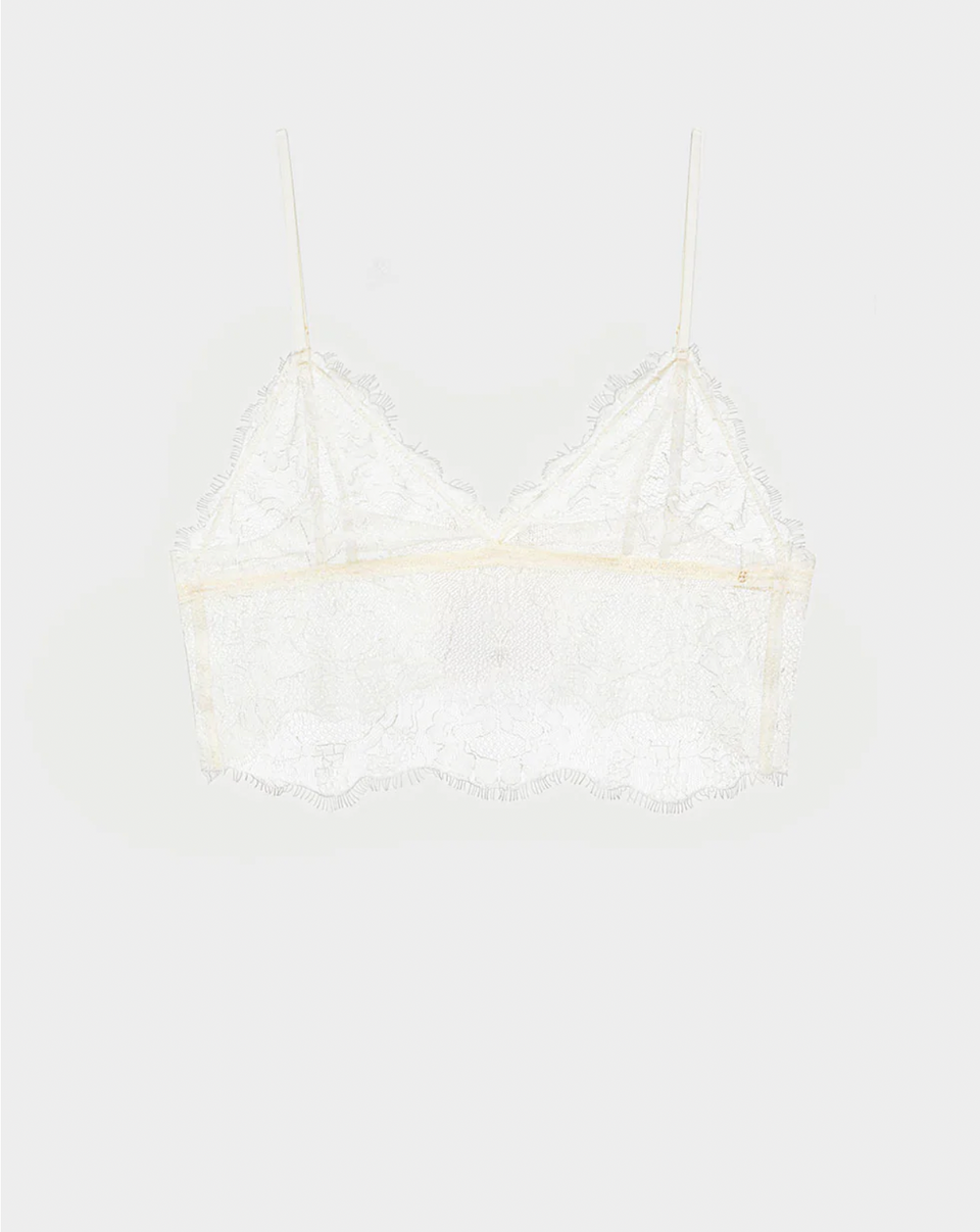 The ANINE BING Lace Bralette in Ivory