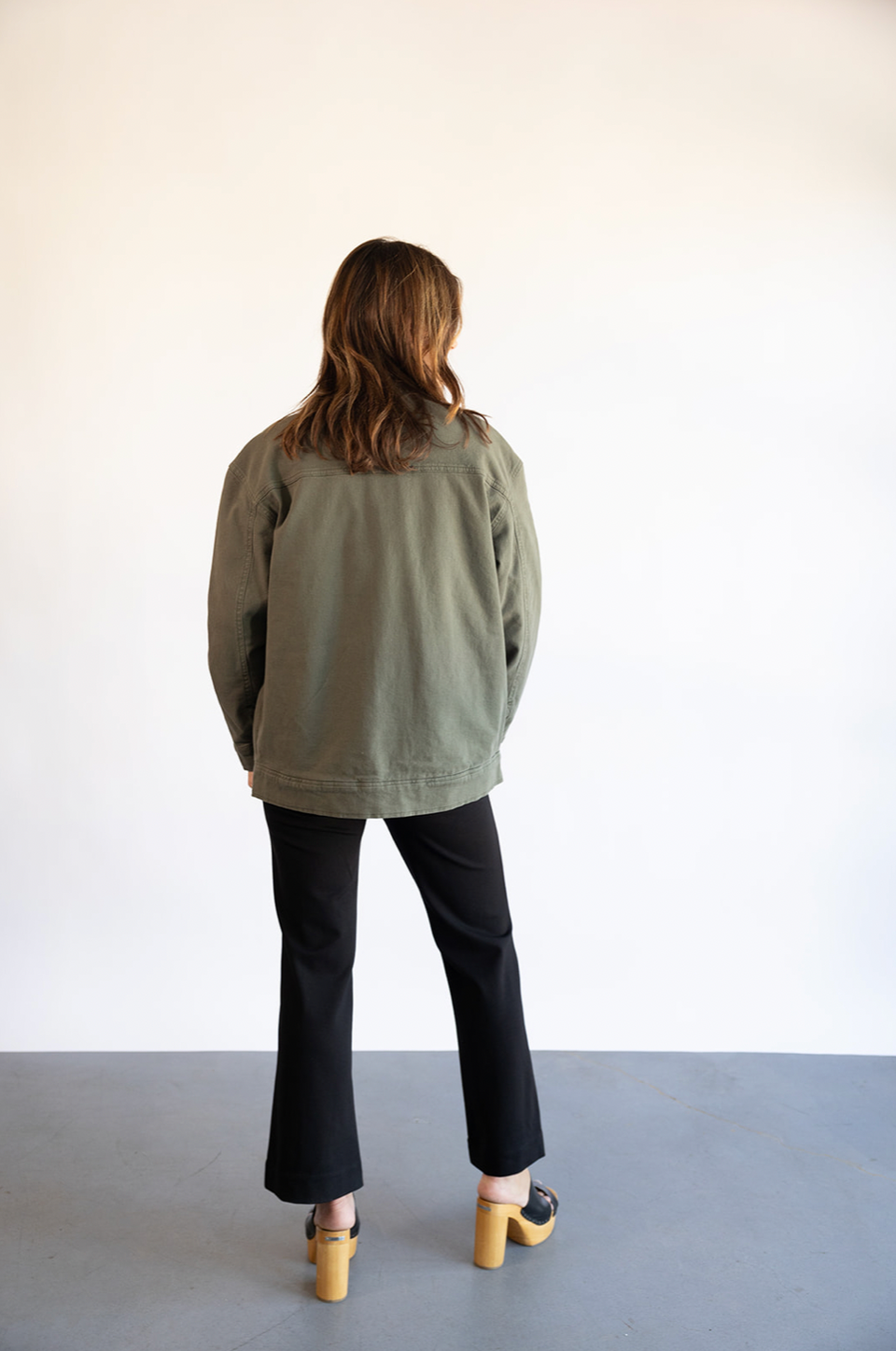 The ANINE BING Henry Jacket in Army Green