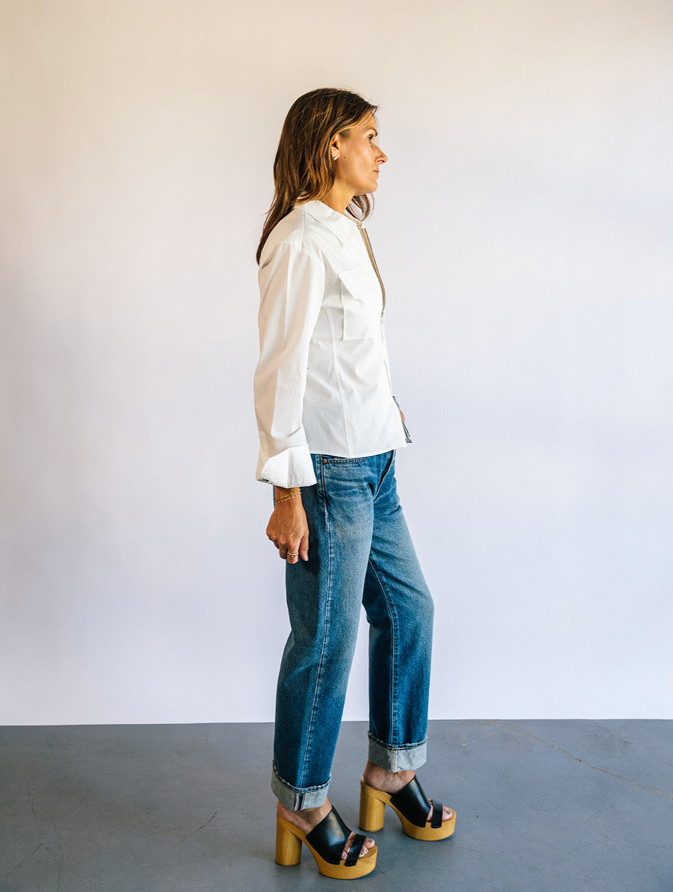 The A.L.C Sage Cotton Top in White