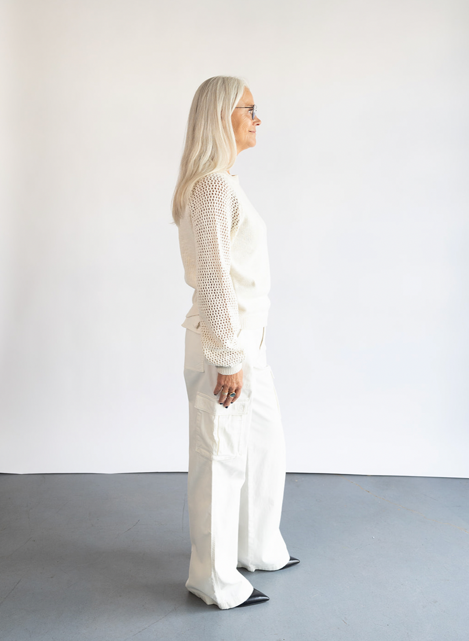 The Sanctuary Reissue Cargo Pant in Powdered Sugar