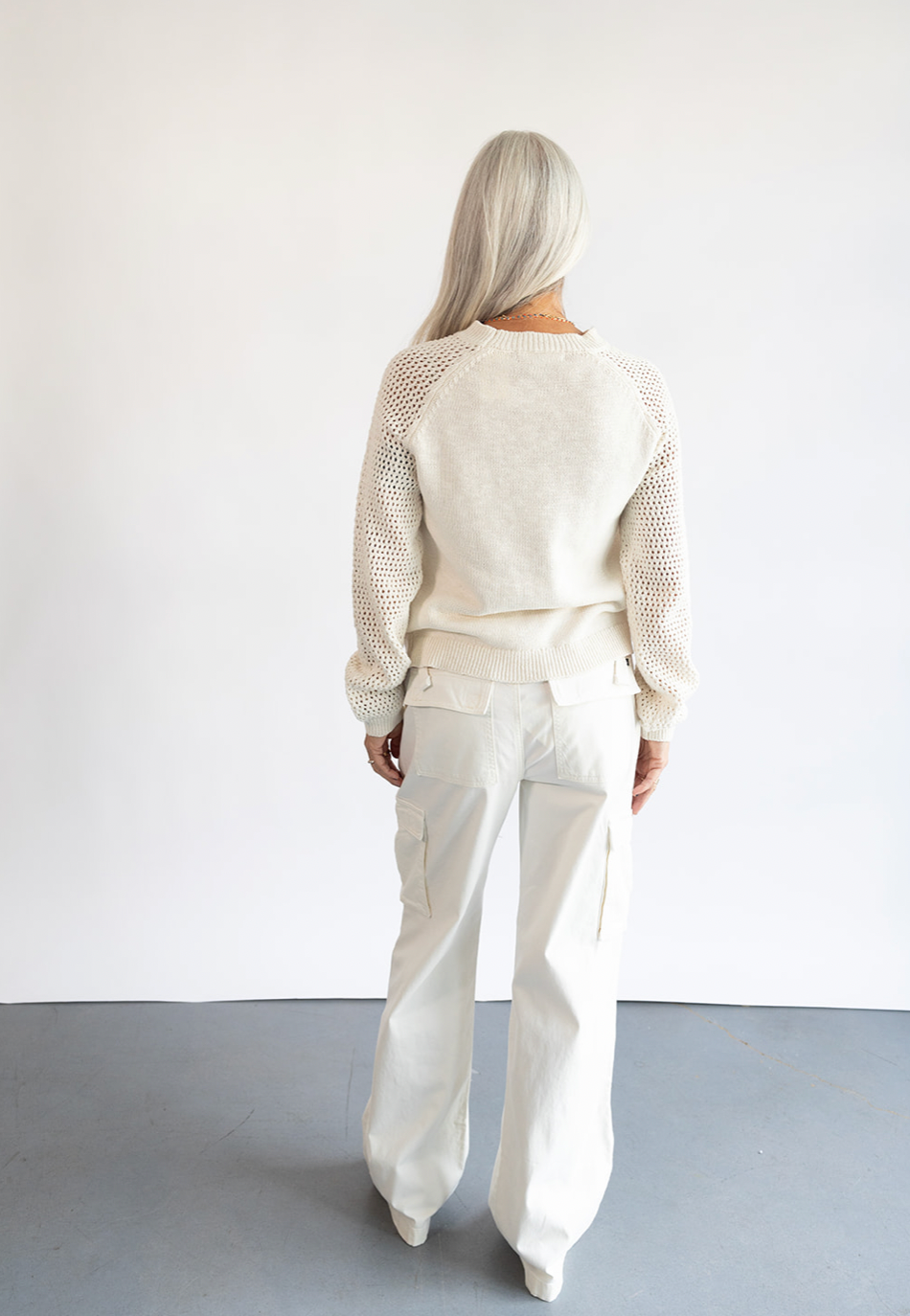 The Sanctuary Reissue Cargo Pant in Powdered Sugar