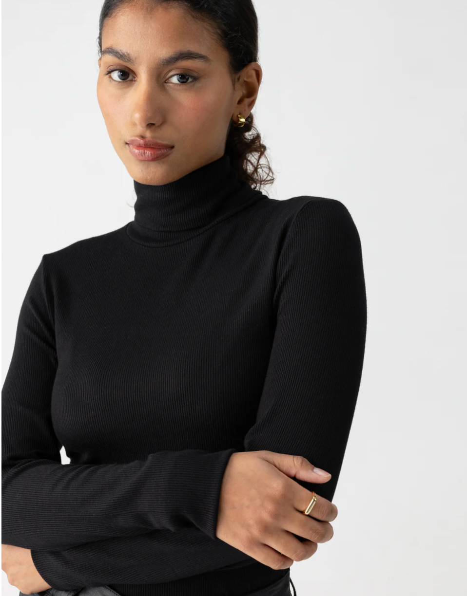 The Sanctuary Essential Turtleneck in Black 