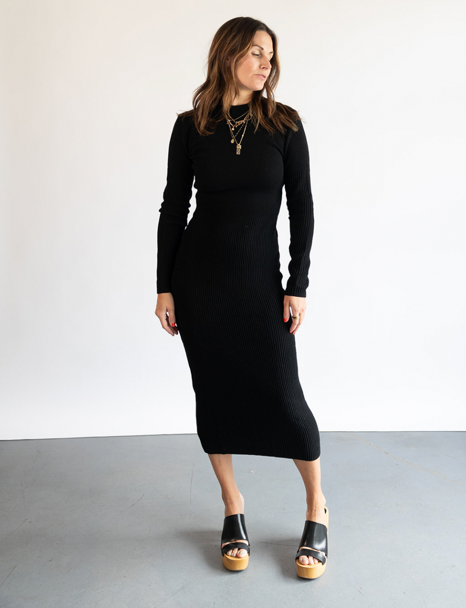 The STAUD Ramona Dress in Black 