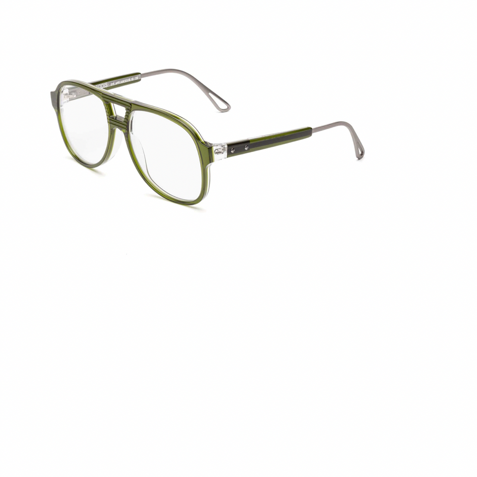 The Caddis Eyewear Triple G Frames in Heritage Green