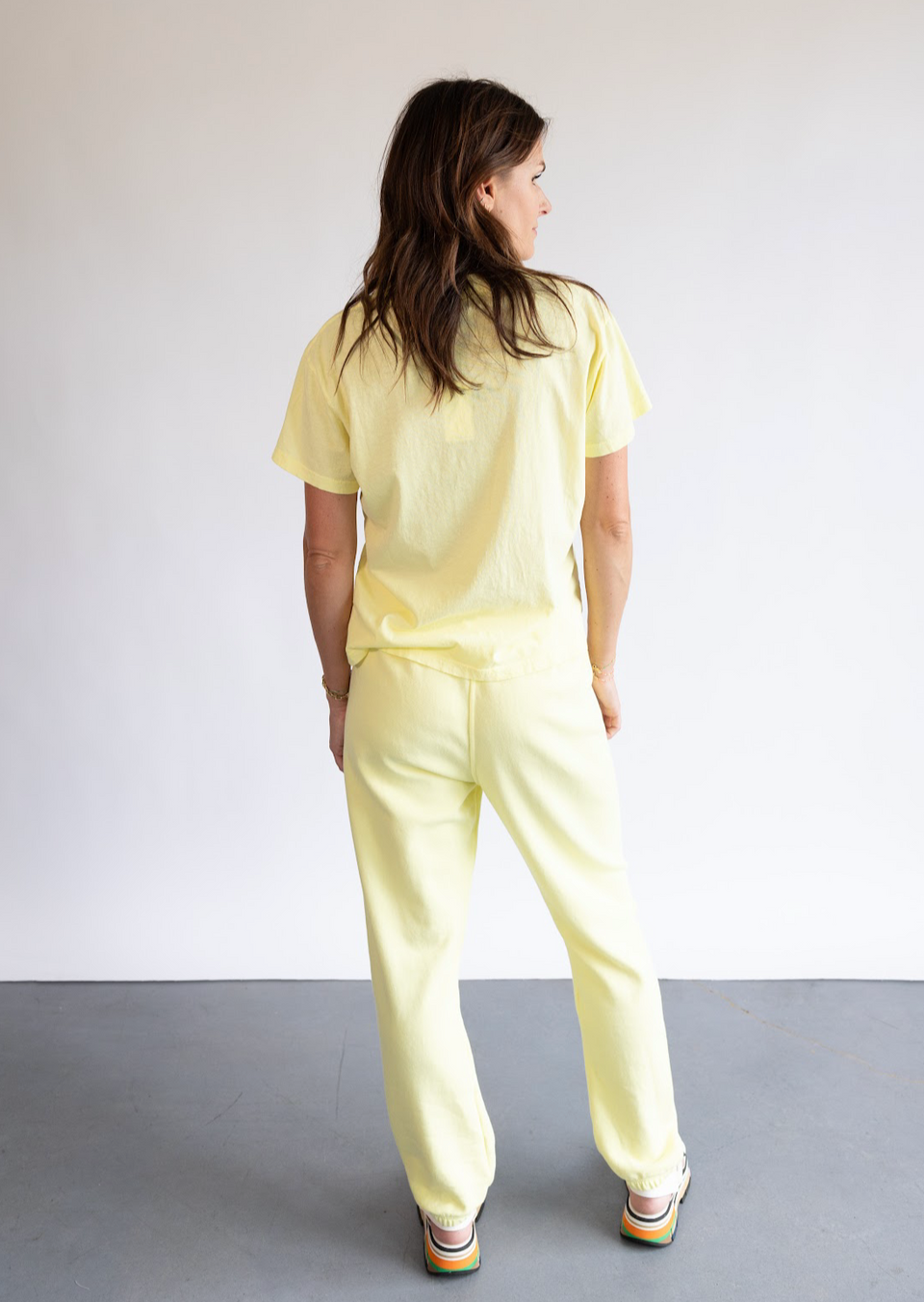 The Jonny Sweatpant in Lemonade from Perfect White Tee