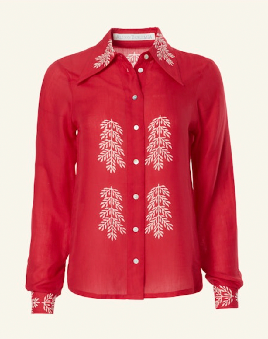 The Alíx of Bohemia Dolly Cherry Mint Shirt