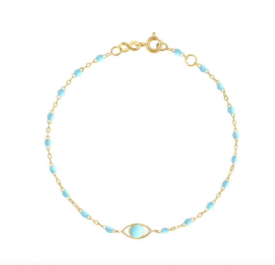 Gigi CLOZEAU Classic eye bracelet in Turquoise 