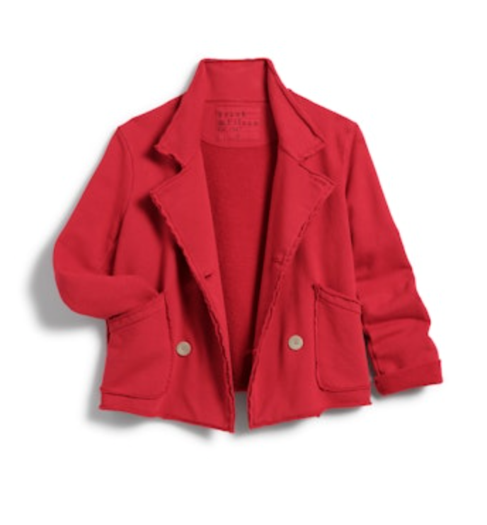 Mini Belfast Peacoat in Crimson | Shop Eleanor