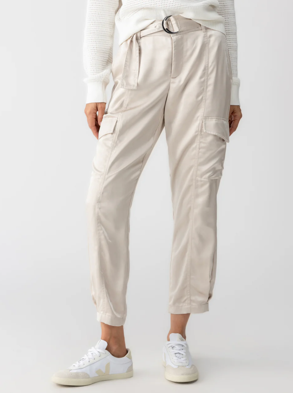 The Sanctuary Classy Cargo Trousers in Marshmallow | Shop Eleanor