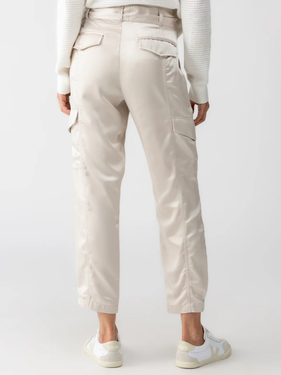 The Sanctuary Classy Cargo Trousers in Marshmallow | Shop Eleanor