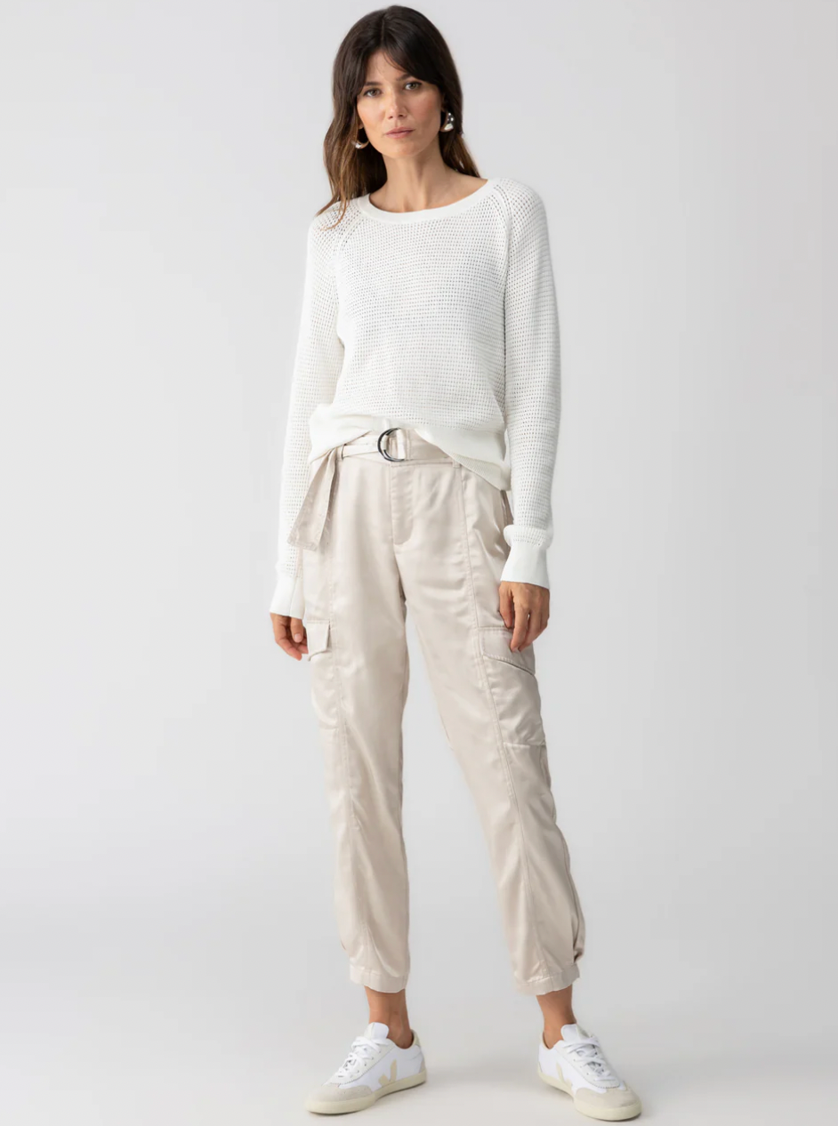 The Sanctuary Classy Cargo Trousers in Marshmallow | Shop Eleanor