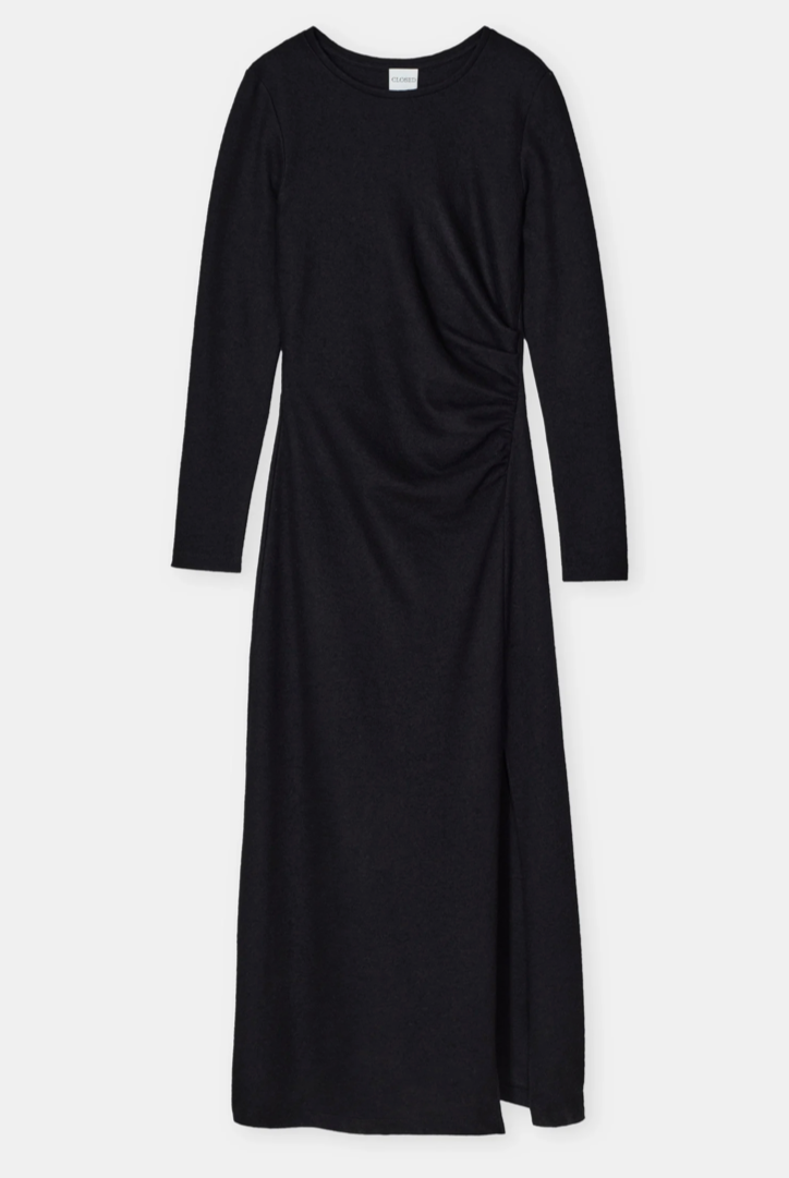 The CLOSED Wool Jersey Dress in Black | Shop Eleanor