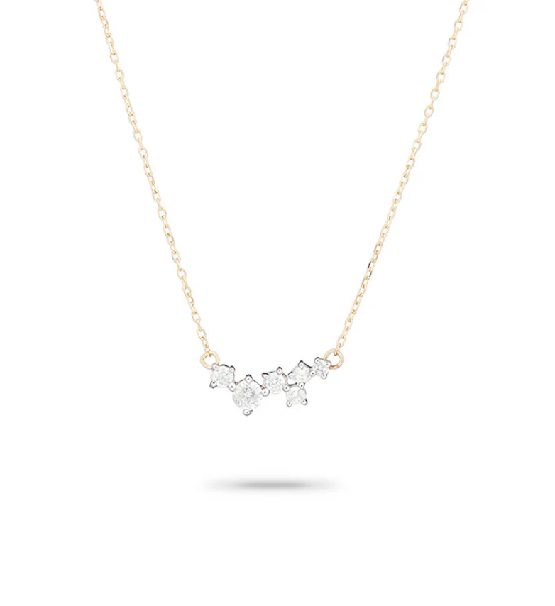 Scattered Diamond Necklace