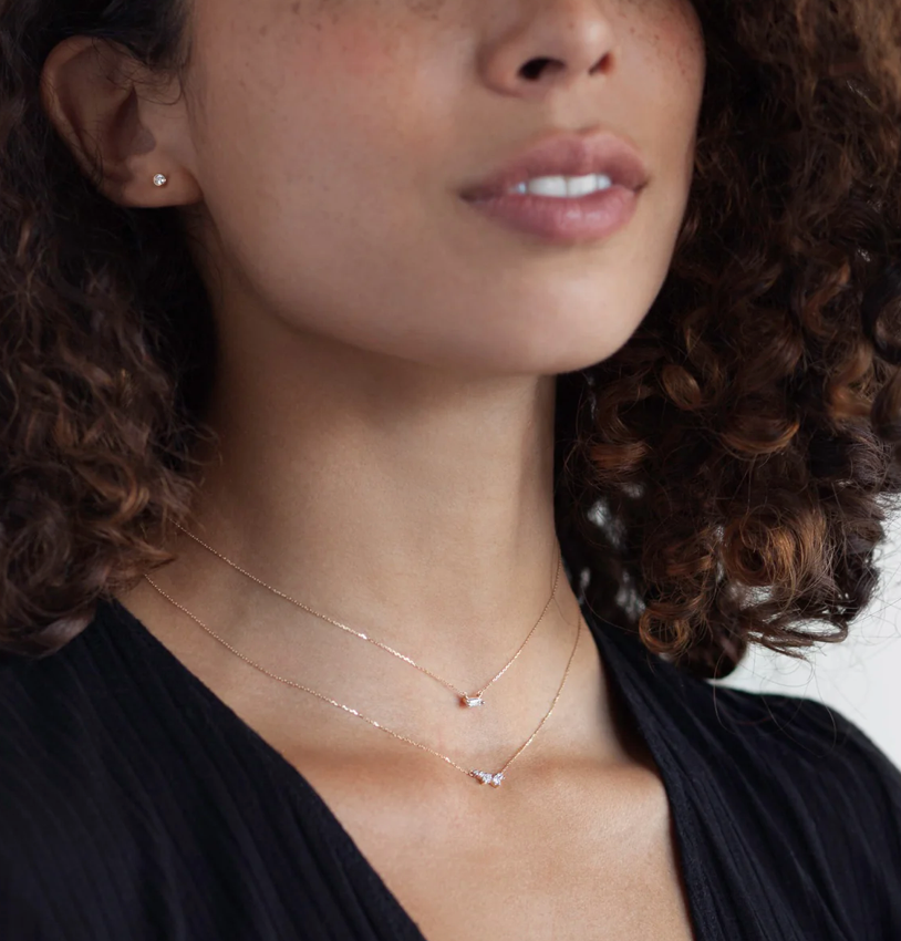 Scattered Diamond Necklace