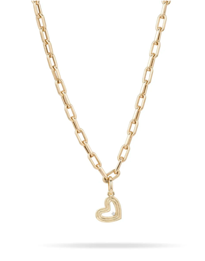 Adina Reyter Groovy Diamond Hinged Heart | Shop Eleanor 