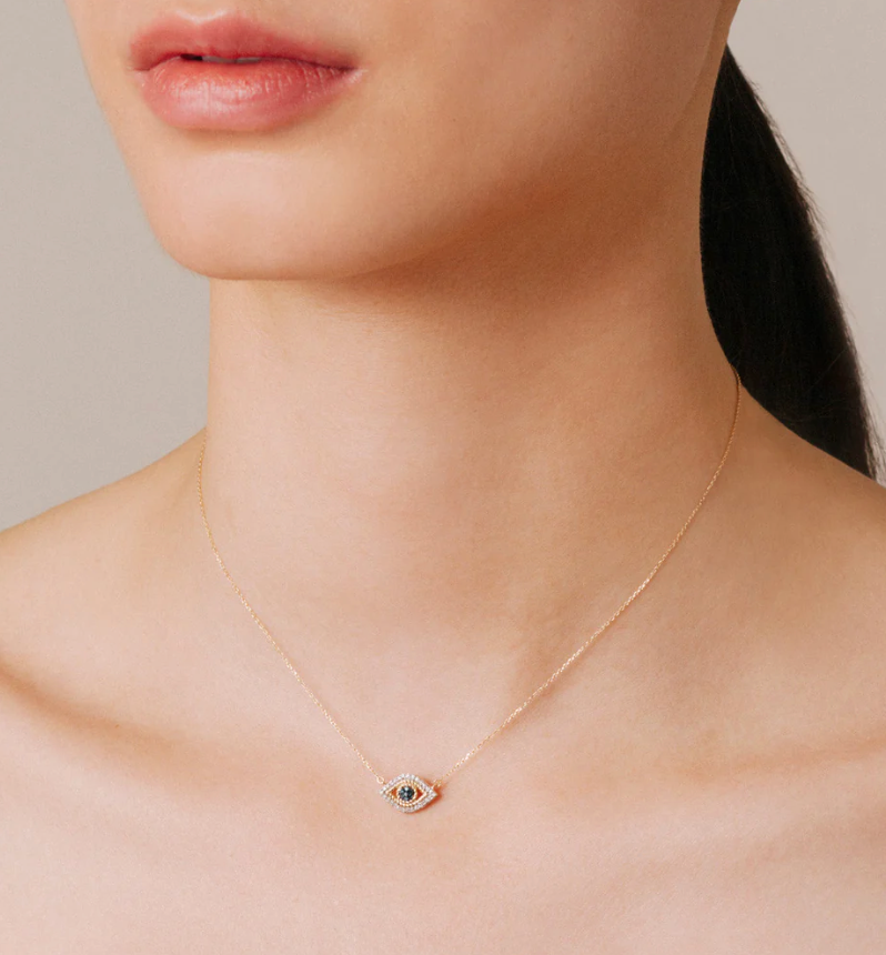 Adina Reyter Pave Evil Eye Necklace | Shop Eleanor 