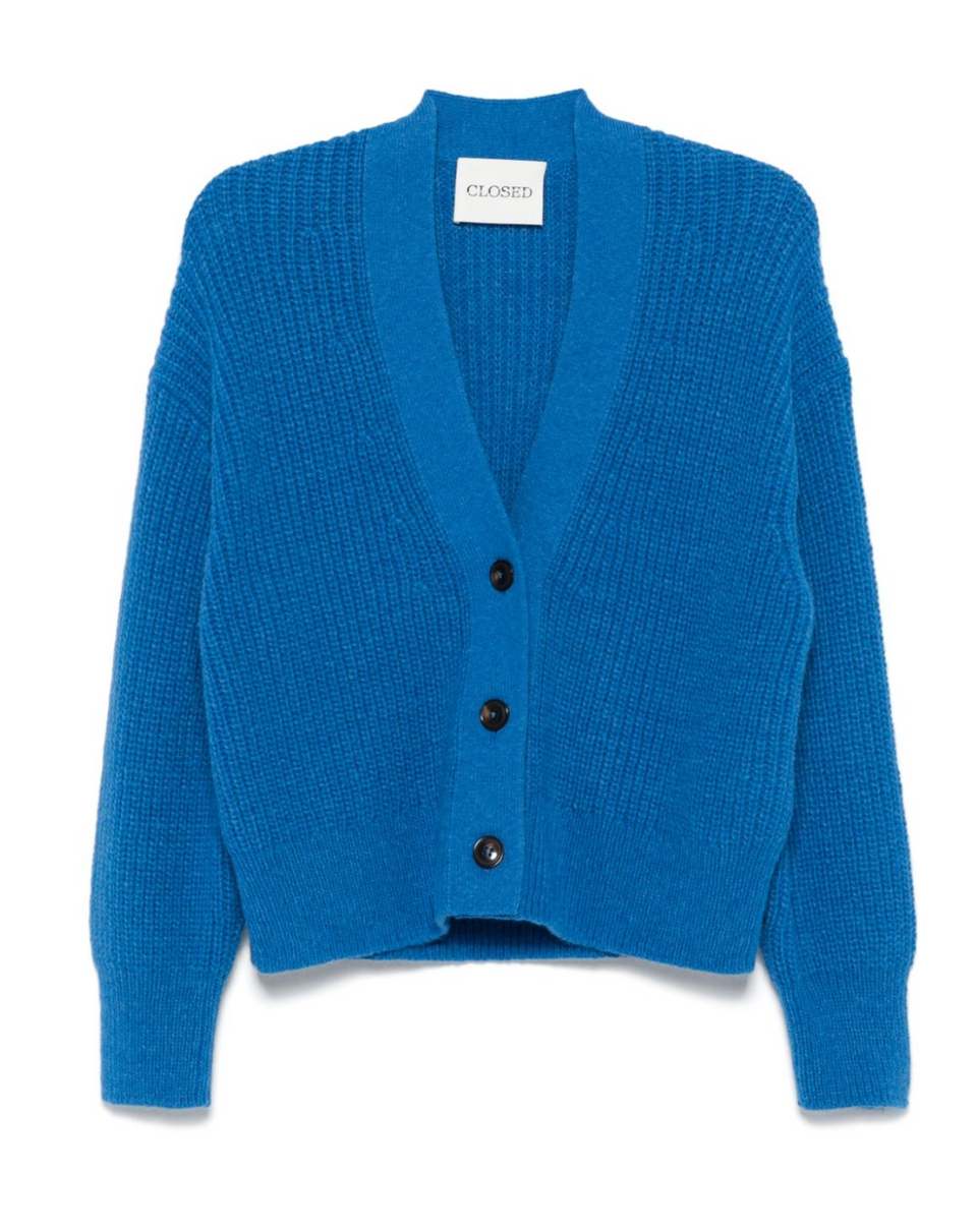 CLOSED Denim  Boxi Cardigan in Royal Blue | Shop Eleanor