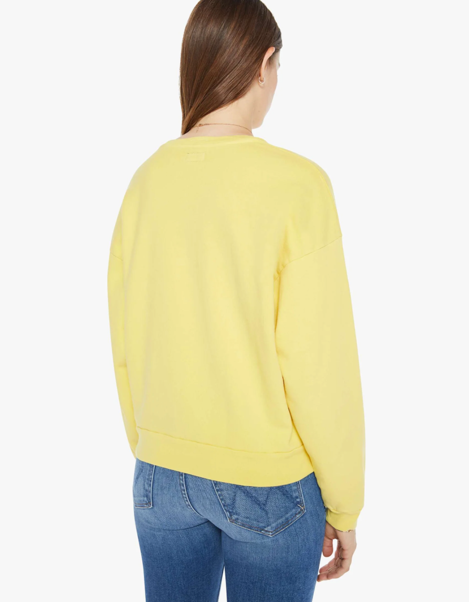 Mother Denim Drop Square Sweatshirt in It's Ok | Shop Eleanor 