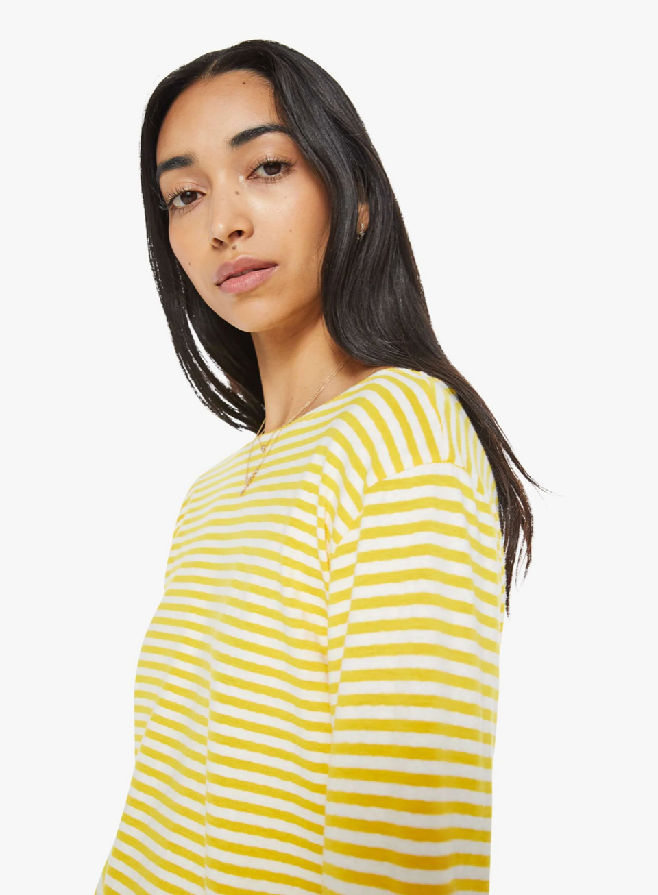 The Mother Denim Skipper Bell Tee in Yellow | Shop Eleanor 