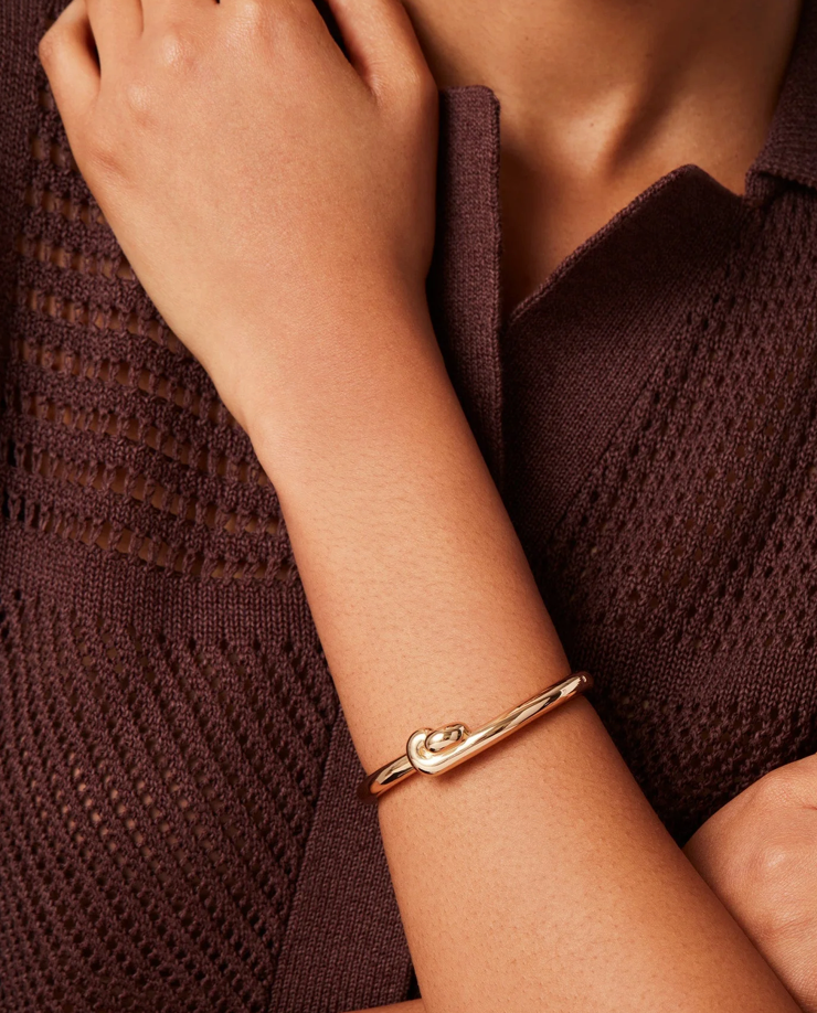 The Jenny Bird Maeve Bangle in Gold | Shop Eleanor 