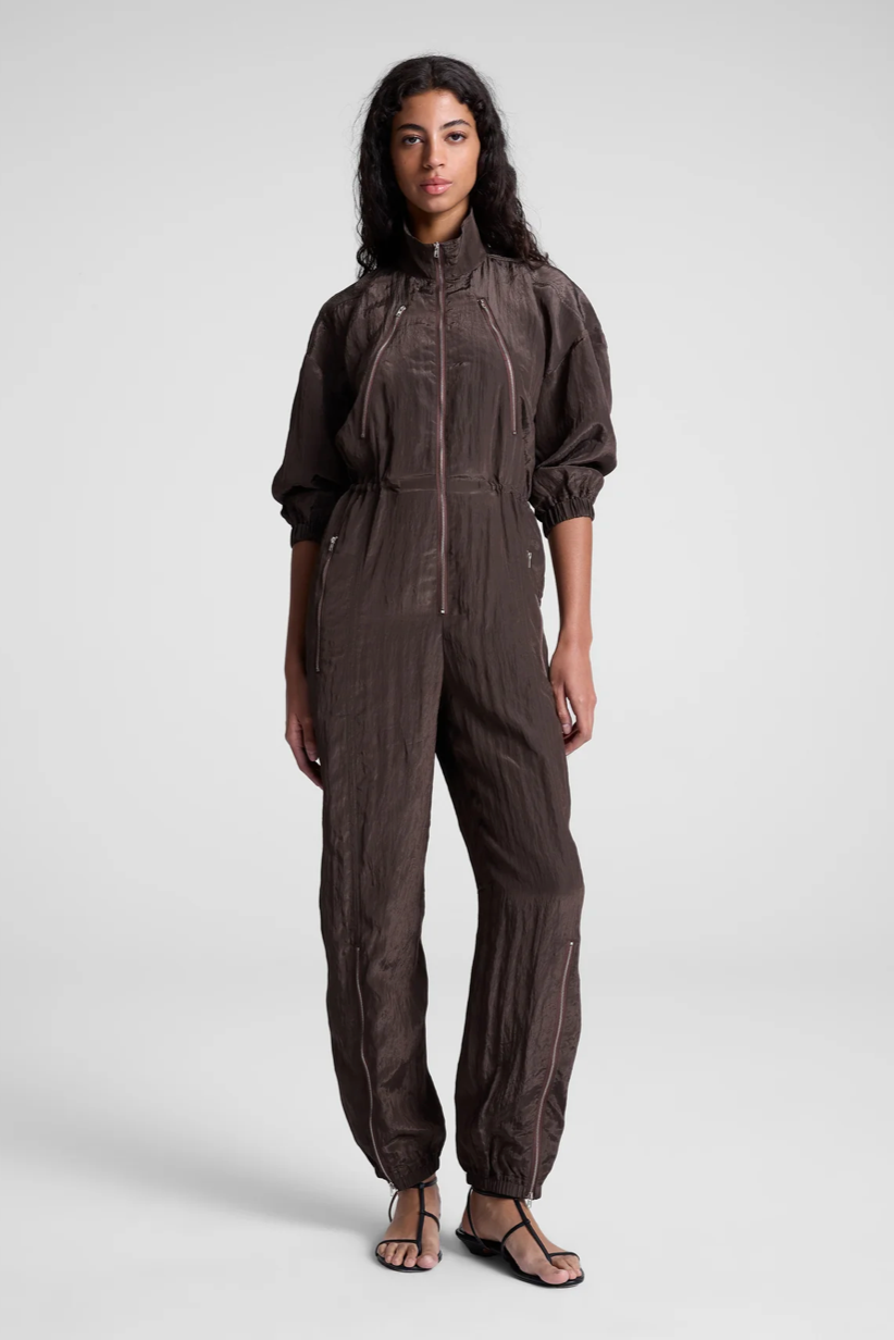 A.L.C Gavin Jumpsuit in Brown | Shop Eleanor