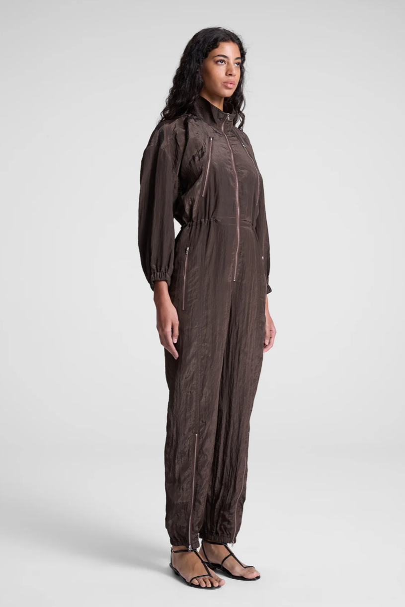 A.L.C Gavin Jumpsuit in Brown | Shop Eleanor