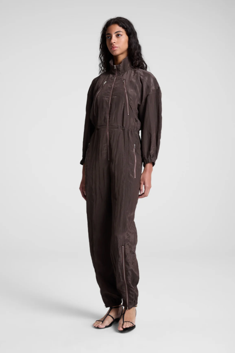 A.L.C Gavin Jumpsuit in Brown | Shop Eleanor