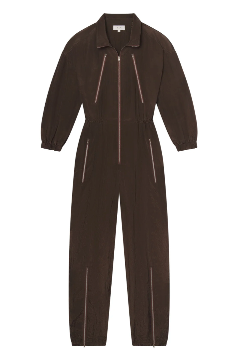 A.L.C Gavin Jumpsuit in Brown | Shop Eleanor