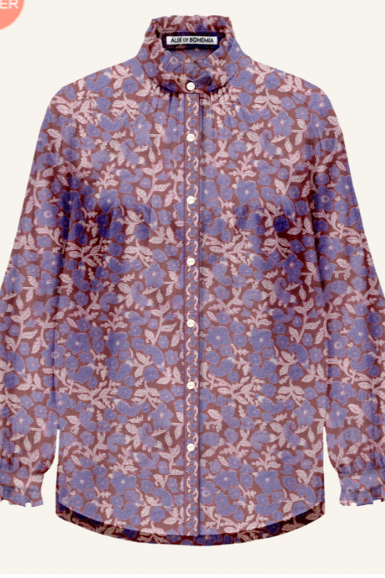 The Alíx of Bohemia Poet Twilight Floral Blouse | Shop Eleanor 