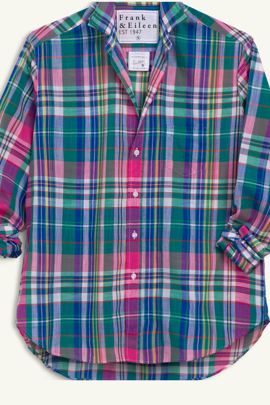 The Frank & Eileen Eileen in Green Purple Orange Plaid | Shop Eleanor 