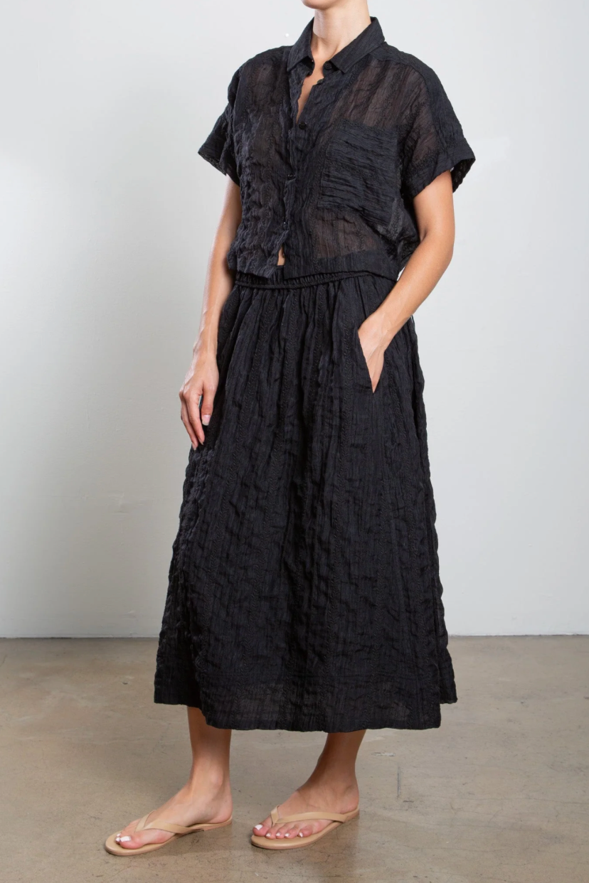 Pharaoh Claudia Skirt in Black | Shop Eleanor