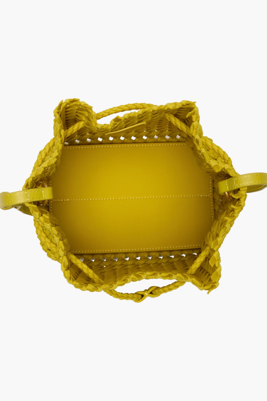 The Naghedi Medium Mallorca Bucket Bah in Ochre | Shop Eleanor 